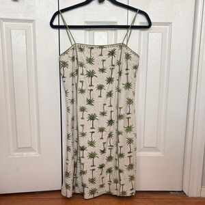 Vintage Beaded Palm Tree Mini Dress